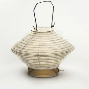Hayashi Kougei Portable Japanese Paper Lantern with 100 Hour LED Light - Hishi - Picture 1 of 4