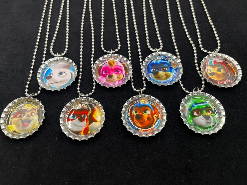Kids party favors/ 8 necklaces /  birthday / kids parties / Paw Patrol - Image 1 of 1