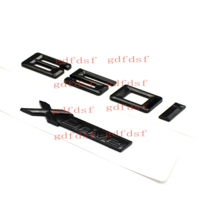 2017-24 Gloss Black 650i+XDrive Number Letters Rear Trunk Body& Exterior Styling - Image 1 of 4