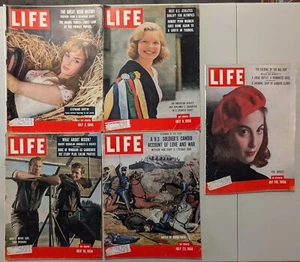 5-JULY Full Month 1956 LIFE Mags-James Dean Gary Cooper-Stephanie Griffin-Angeli - Bild 1 von 2
