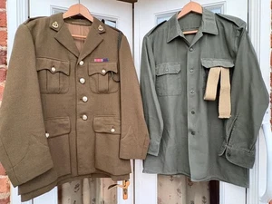 British Army WW2 Military Uniform Authentic Complete 1940s Reenactment 44” Chest - Picture 1 of 10