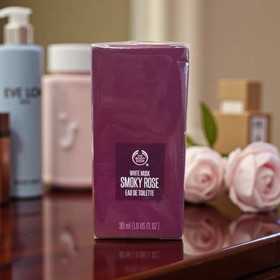 The Body Shop WHITE MUSK SMOKY ROSE Eau de Toilette 1 oz/30 ml NOVA CAIXA LACRADA - Imagem 1 de 4
