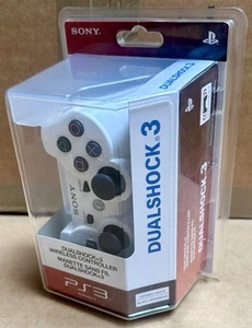 Sony PS3 DualShock 3 GENUINE OEM Controller Ceramic White CECHZC2U  & SEA - Picture 1 of 7