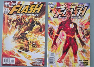 THE FLASH THE FASTEST MAN ALIVE #1 & 2 (2006) DC COMICS BART ALLEN! DANNY BILSON - Picture 1 of 3