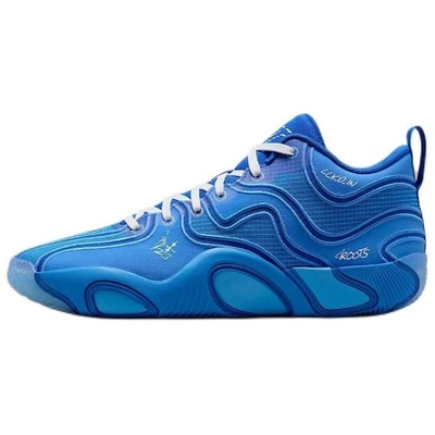 Jordan Tatum 3 Anti Slip Wear Resistant Mid Top Basketball Shoes Men's Blue Size - Image 1 of 4