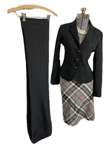 NEW J Crew Pant Skirt Suit Size 6  Three Piece Set Pockets Noble Scottish Cloth - Picture 1 of 24