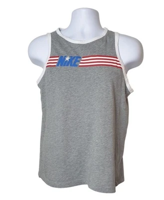 Nike Boys Tank Top XL GrayThe Nike Tee Patriotic Capt America Athletic Sporty - Image 1 of 4