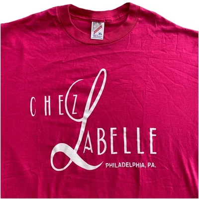 Camiseta Vintage Años 90 Chez Labelle XL Rosa Patti Labelle Club Philadelphia Foto 1 de 4