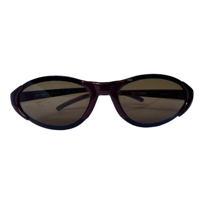 Smith Slider 01 Unisex Black Cherry Frame Black Lens Wrap Sunglasses - Image 1 of 4