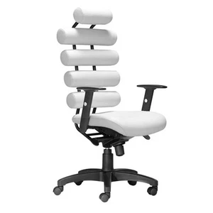 ZUO Unico White Office Chair - Picture 1 of 9