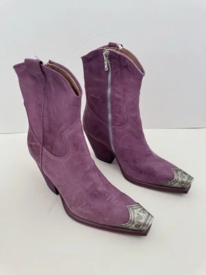 Botas Western Free People Brayden en Púrpura Talla 38 8 EE. UU. Nuevas Con Caja Foto 1 de 4