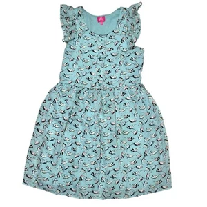 Pinky Adorable Girls Sleeveless Ruffle Dress Size 16 w/Birds - Picture 1 of 12