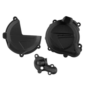 Polisport Clutch And Ignition Cover Protectors Beta RR 250 300 2018-2023 Black - Picture 1 of 1