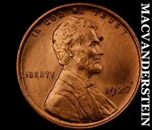 1927 Lincoln Wheat Cent - Choice Gem Brilliant Uncirculated  Lustrous  #C6874 - Picture 1 of 2