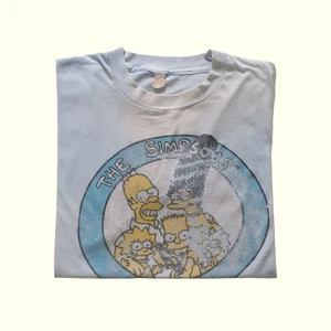 CAMISETA DE LOS SIMPSON AÑOS 70 80 PUNTADA ÚNICA ORIGINAL GRÁFICA DESCOLORIDA DESGASTADA TALLA - Imagen 1 de 6