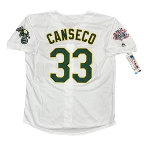 Jose Canseco Oakland Athletics 1989 World Series Home White Jersey Men's Large - Picture 1 of 3