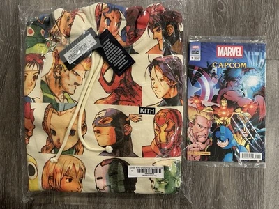 Sudadera con Capucha Kith Marvel vs. Capcom Fighter Estampada Completa De Colección Nelson Talla Mediana Foto 1 de 4