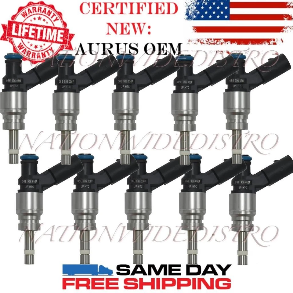 10x Inyectores de combustible AURUS 2008-2012 NUEVOS para Audi A4 A5 Quattro A6 Q5 3,2 L V6 Foto 1 de 4