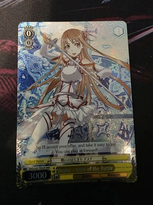 Weiss Schwarz SAO Sword Art Online SAO-S20-TE02R RRR Asuna - Start of the Battle - Image 1 of 2