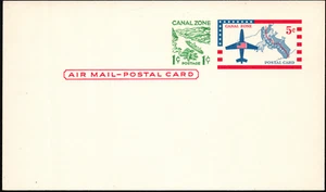 Canal Zone Scott # UXC2 UPSS # SA2 Mint - 5 + 1 Cent Airmail Postal Card VF - Picture 1 of 1