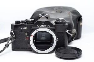 Reflex argentique COSINA CT-4 35mm MF SLR (PENTAX K) +BOUCHON/PILE/SANGLE/HOUSSE - Picture 1 of 6