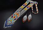 Collier fait main perles graines style boho américain perles indigènes multi brins
