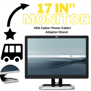 Barato Computadora PC Pantalla Monitor TFT LCD 17 Pulgadas VGA CABLES DE ALIMENTACIÓN SOPORTE GRADO A - Imagen 1 de 5