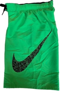 Nike Boy's Swoosh Volley Swim Shorts Trunks Green Large - Picture 1 of 2