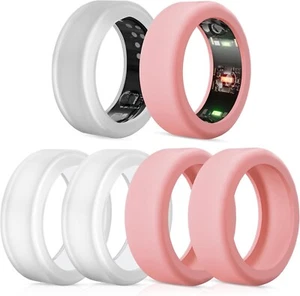 4/6 Pack Ring Protector Compatible with Oura Ring, Silicone Elastic Ring Cover f - Picture 1 of 15