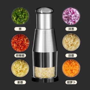 Garlic Crusher Onion Chopper Multipeler Vegetables Chopper Manual Garlic Press M - Picture 1 of 13