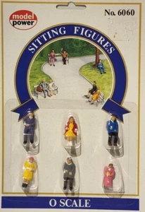 Model Power O-027 Scale Sitting Figures No. 6060 - Picture 1 of 2
