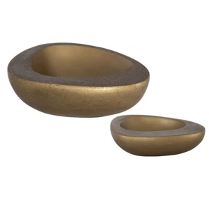 Uttermost Ovate Bowls, Set Of 2, Antique Brass - 18081 - Picture 1 of 1