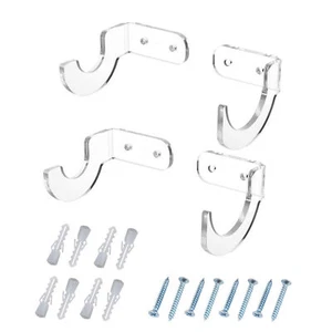 2 PCS Acrylic Lightsaber Wall Mounting Universals Display Stand Clear - Picture 1 of 12