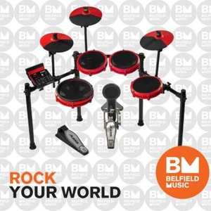 Alesis Nitro Max Electronic Drum Kit 8-Piece w/ Bluetooth - RED Special Edition - Picture 1 of 2