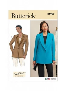 Giacche da miss Butterick MODELLO CUCITO B6960, taglie 8-16 o 18-26 - Foto 1 di 5