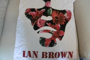 NEW TAGGED AMPLIFIED IAN BROWN STONE ROSES WHITE LONG T SHIRT S 8 100% COTTON - Picture 1 of 4
