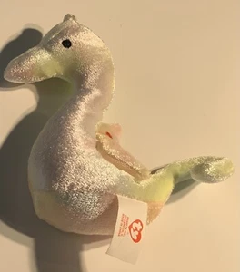 TY Teenie Beanie Babys Neon das Seepferdchen ohne Hängeetikett - Bild 1 von 2