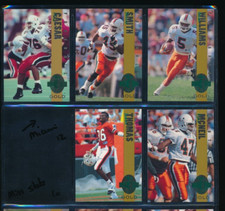 Lot (5) 1993 Classic Four Sport Gold Miami #123 168 149 172 140 Caesar  (FJ27)