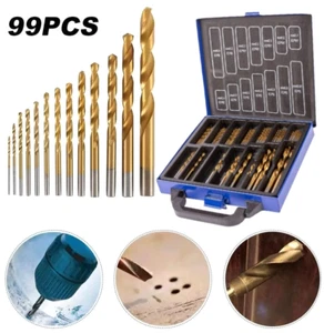Cobalt Drill Bit Set for Stainless Steel Inox 5% M35 Metal HSS-Co 99 Cobalt Bits - Picture 1 of 12