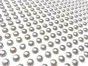 CraftbuddyUS CB083S 300pcs 4mm Individual Stick on Silver Rhinestuds Gems , DIY - Picture 1 of 3