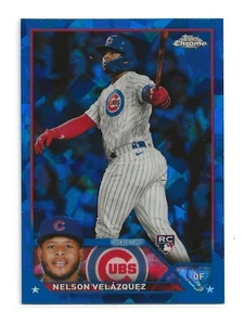 Actualización cromada Topps 2023 zafiro Nelson Velázquez Chicago Cubs (#USCS31) RC - Imagen 1 de 2
