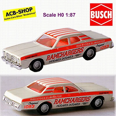 Dodge Monaco Crazy Auto Nr.8 Hodges Ramchargers Drag 1:87 Busch 46614 - Immagine 1 di 4