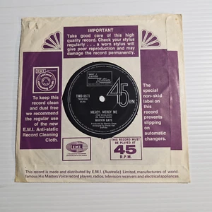 Marvin Gaye 1971 Oz Only 7" OOP Tamla Motown Records Single "Mercy, Mercy Me" - Picture 1 of 2