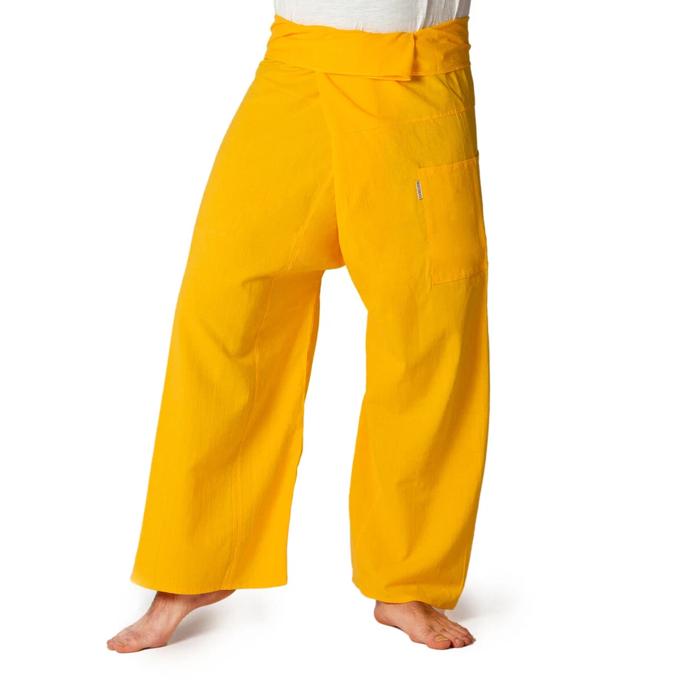 PANASIAM Thai Fisherman Pants Classic | 100% Cotton | Wrap Pants, Yoga, Tai Chi - Image 1 of 1