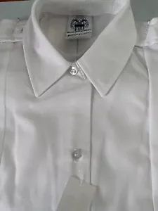 NEW WOMENS ARMY SERVICE SHORT SLEEVE UNIFORM ASU DRESS WHITE SHIRT SIZE 16R - Picture 1 of 2