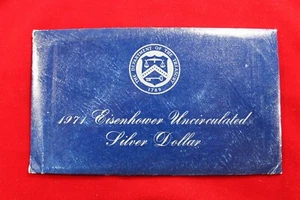 1971- S Eisenhower BU Blue Pack 40% Silver Ike Dollar (OGP) - Picture 1 of 4