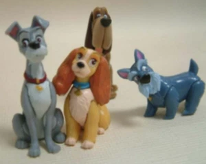 Lady & Tramp  Am Jock & Trusty Choco Egg Disney  4 pcs Furuta - Picture 1 of 4