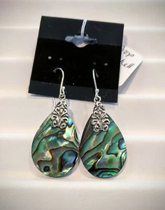 Abalone Shell Drop Earrings - Picture 1 of 2