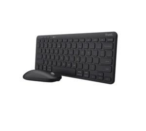 Set Tastiera e Mouse Trust LYRA Bluetooth Nero Design Wireless Elegante PC MAC - Photo 1/5
