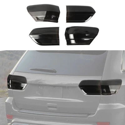 Blackened Rear Tail Light Lamp Guard Trim Cover for Jeep Grand Cherokee 2014-20 - Image 1 of 4